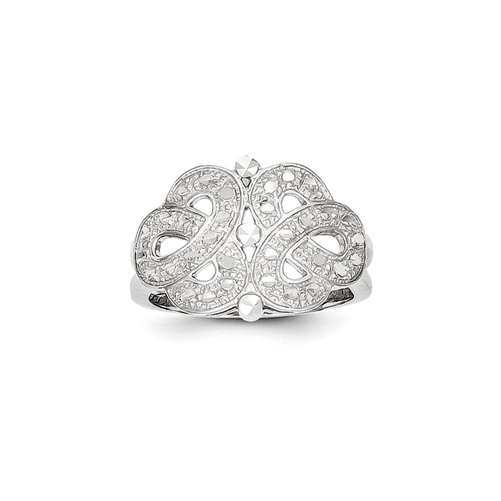 14K Weißgold Fancy-Ring