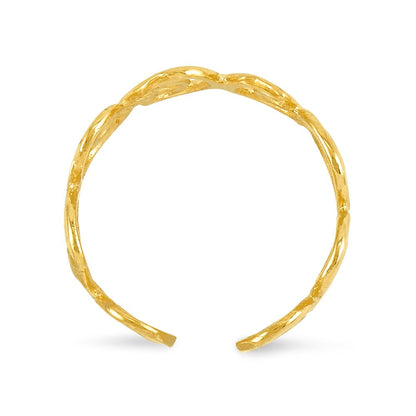 14K Gelbgold Ranke Zehenring