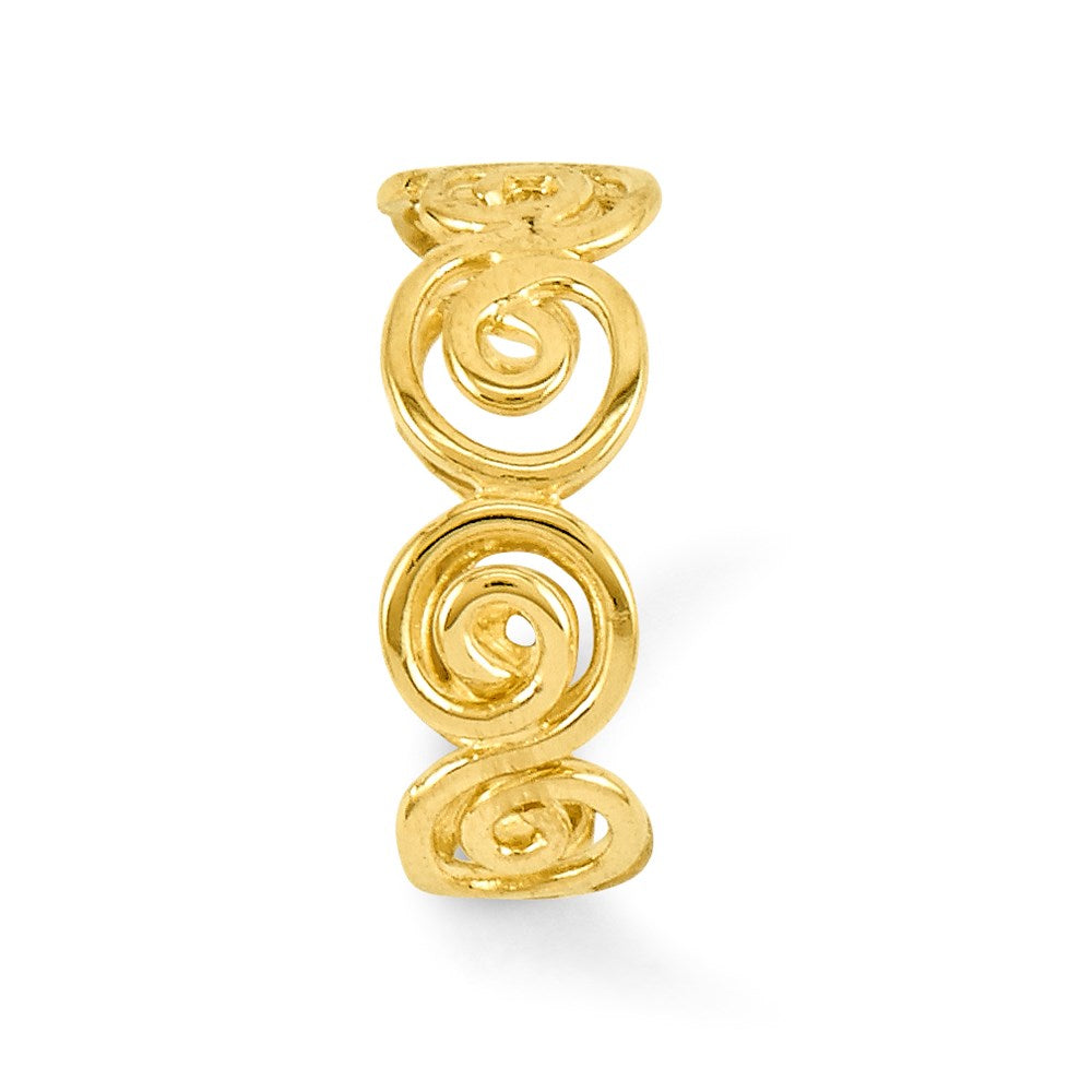 14K Gelbgold Ranke Zehenring