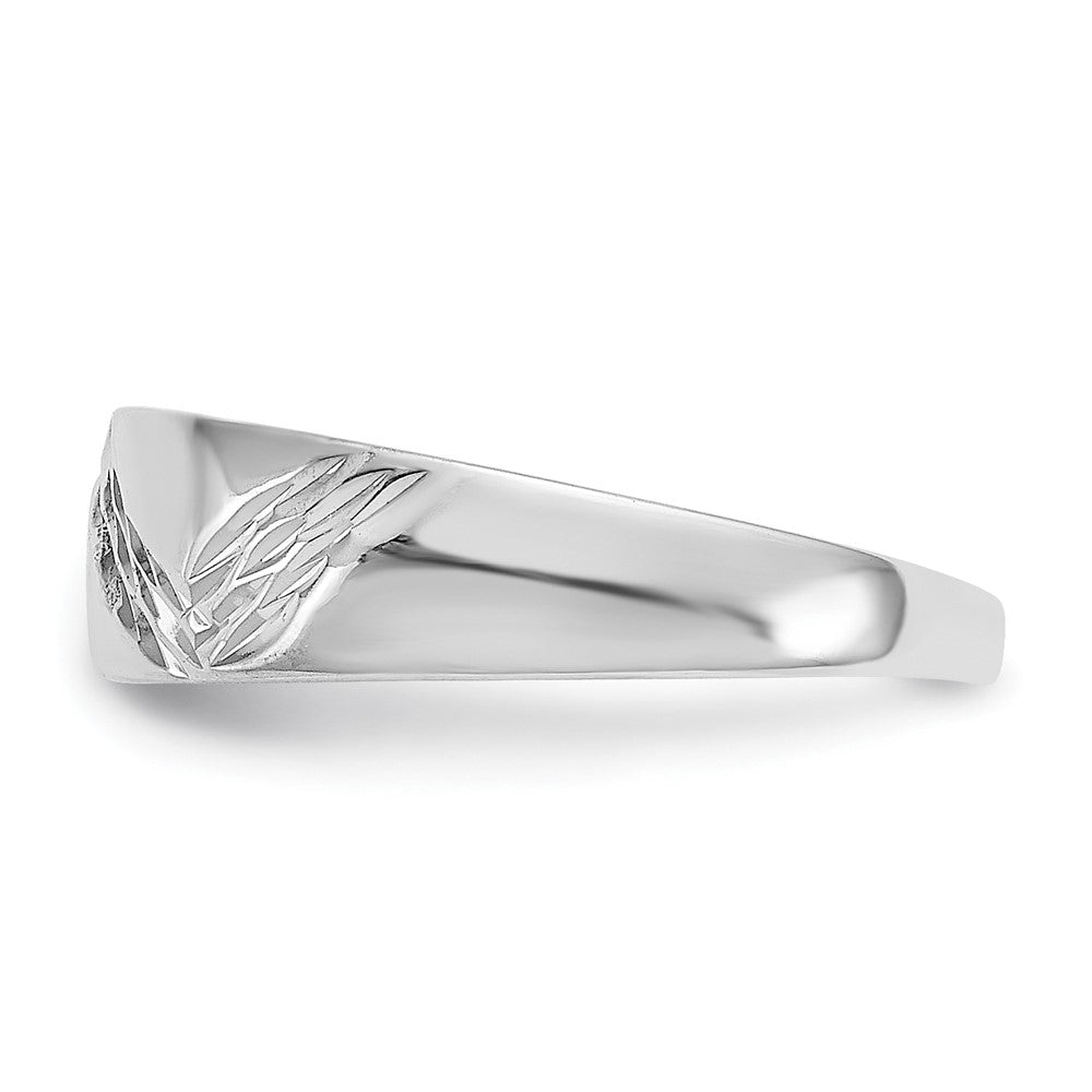 14K Weißgold Fantasie Zehenring