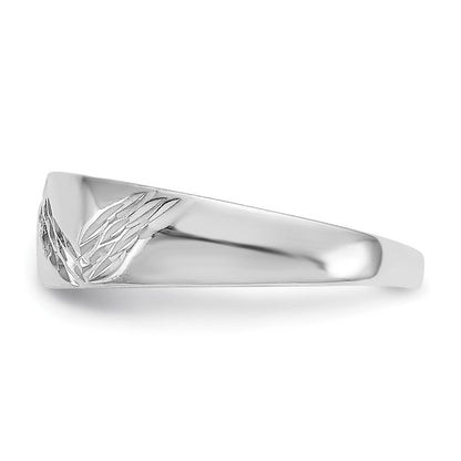 14K Weißgold Fantasie Zehenring