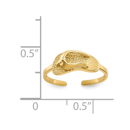 14K Gelbgold Sandal Zehenring