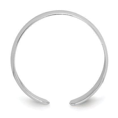 14K Weißgold Hoch Poliert Zehenring
