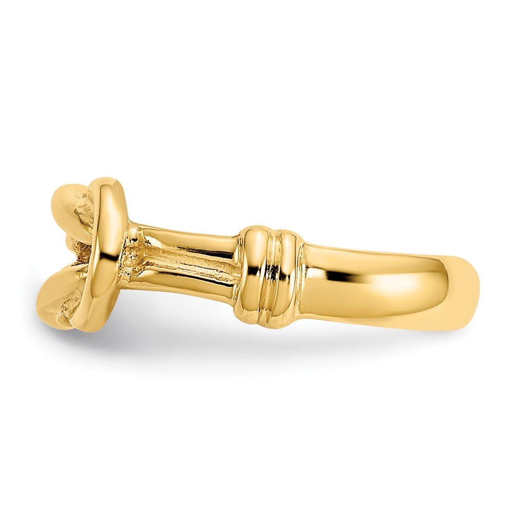14K Gelbgold Liebe Knoten Zehenring