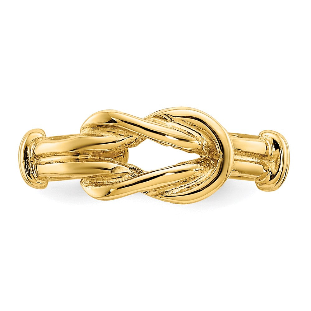 14K Gelbgold Liebe Knoten Zehenring