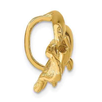 14K Gelbgold Dreifach Manatee Anhänger