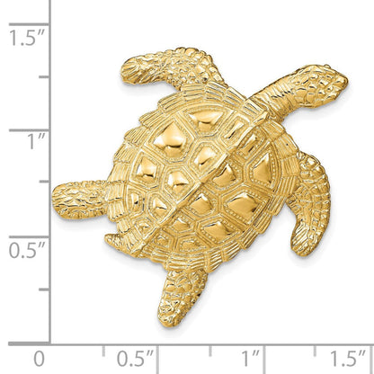 14K Gelbgold Meer Schildkröte Anhänger