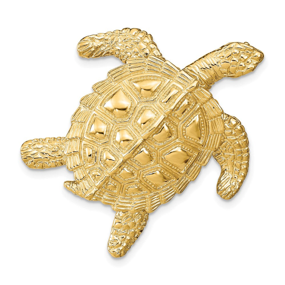 14K Gelbgold Meer Schildkröte Anhänger