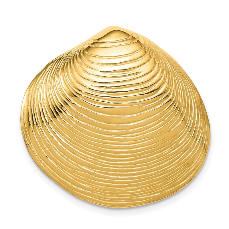 14K Gelbgold Clam Muschel Anhänger