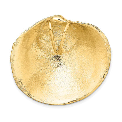14K Gelbgold Clam Muschel Anhänger