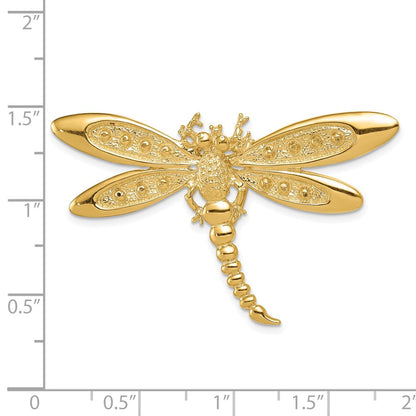 14K Gelbgold Libelle Anhänger