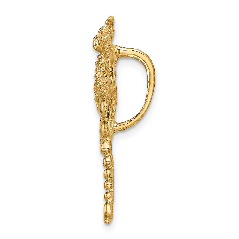 14K Gelbgold Ausgeschnitten Libelle Anhänger