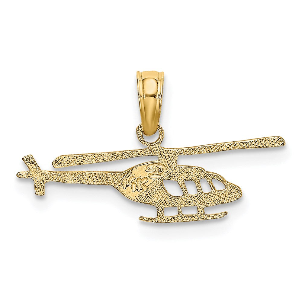 14K Gelbgold Helicopter Charm