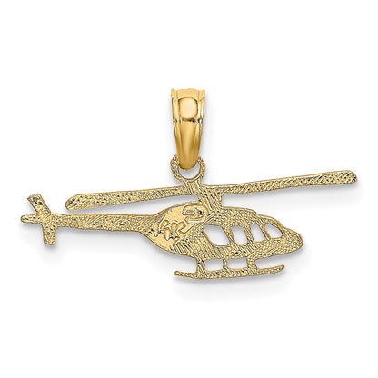 14K Gelbgold Helicopter Charm