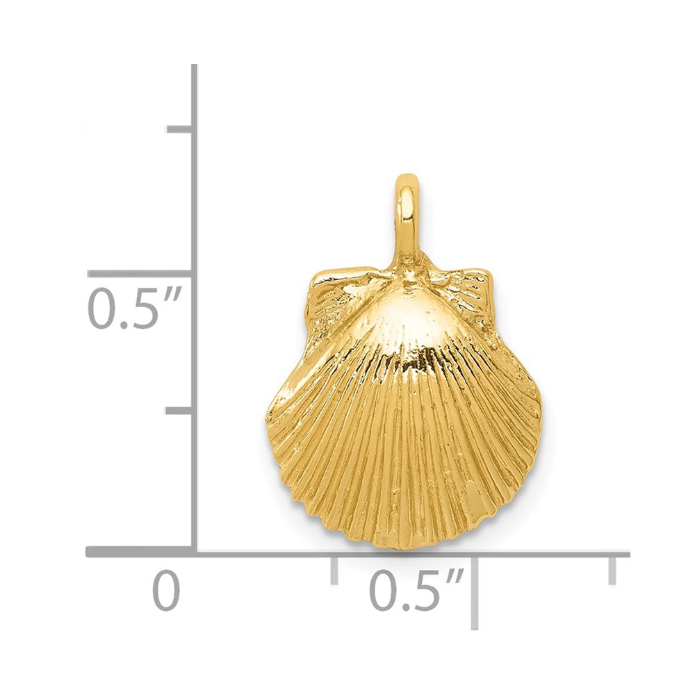 14K Gelbgold Seashell Anhänger