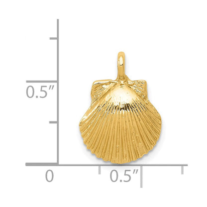 14K Gelbgold Seashell Anhänger