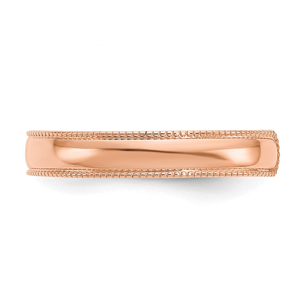 14K Roségold Mill Grain Verstellbar Zehenring