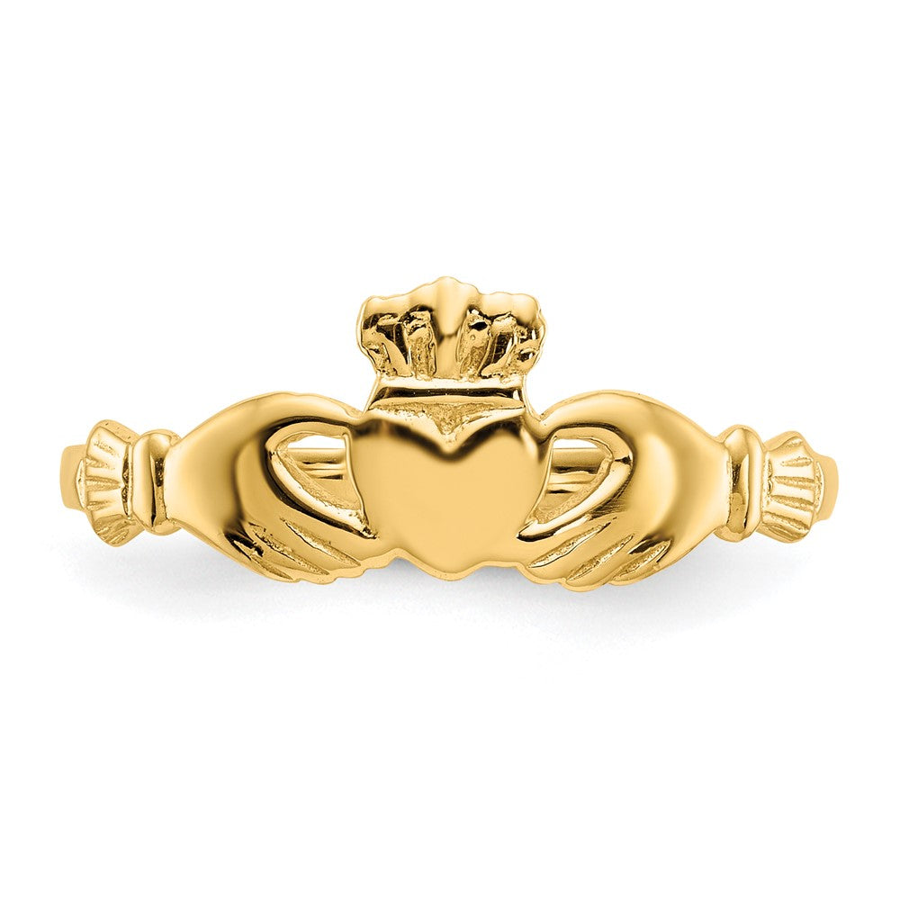 14K Gelbgold Claddagh-Ring