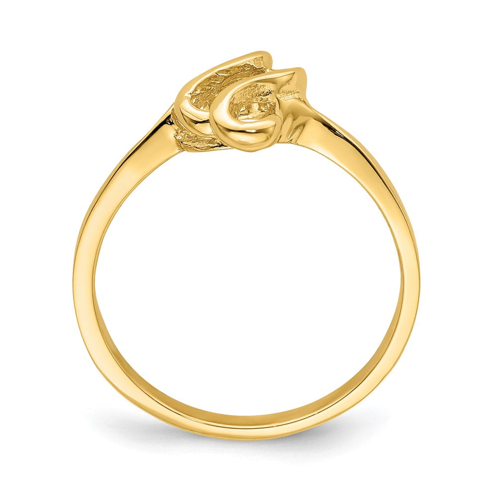 14K Gelbgold Ring in freier Form