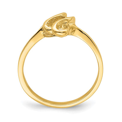 14K Gelbgold Ring in freier Form