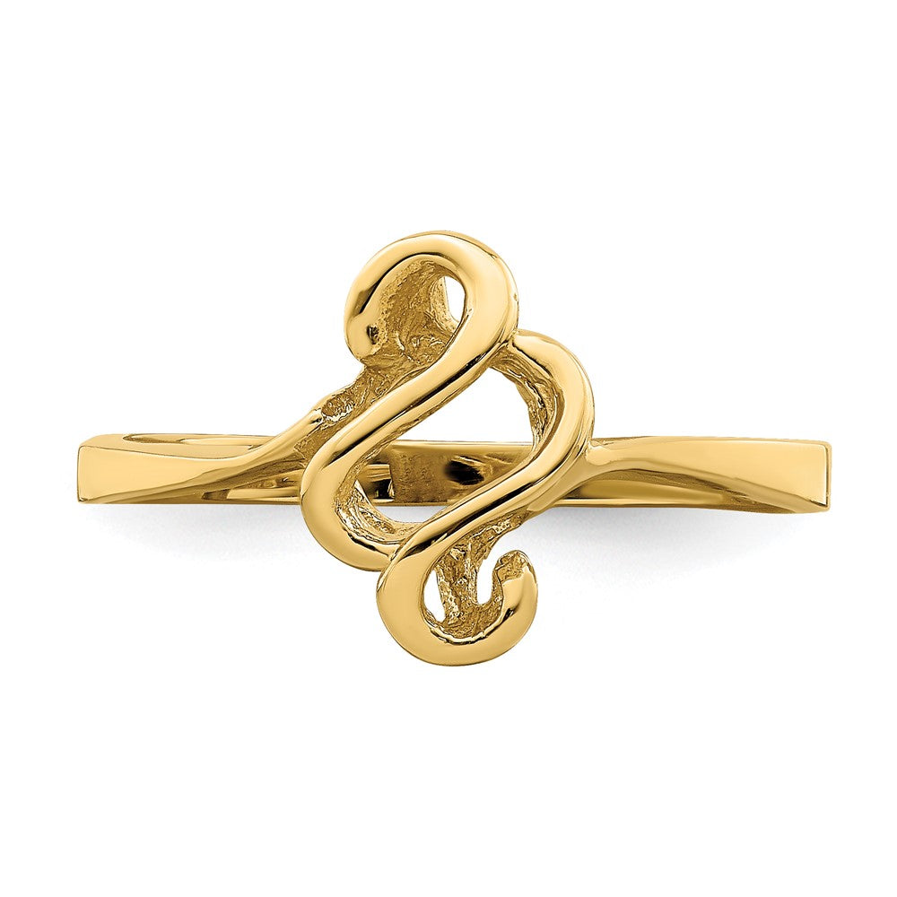 14K Gelbgold Ring in freier Form