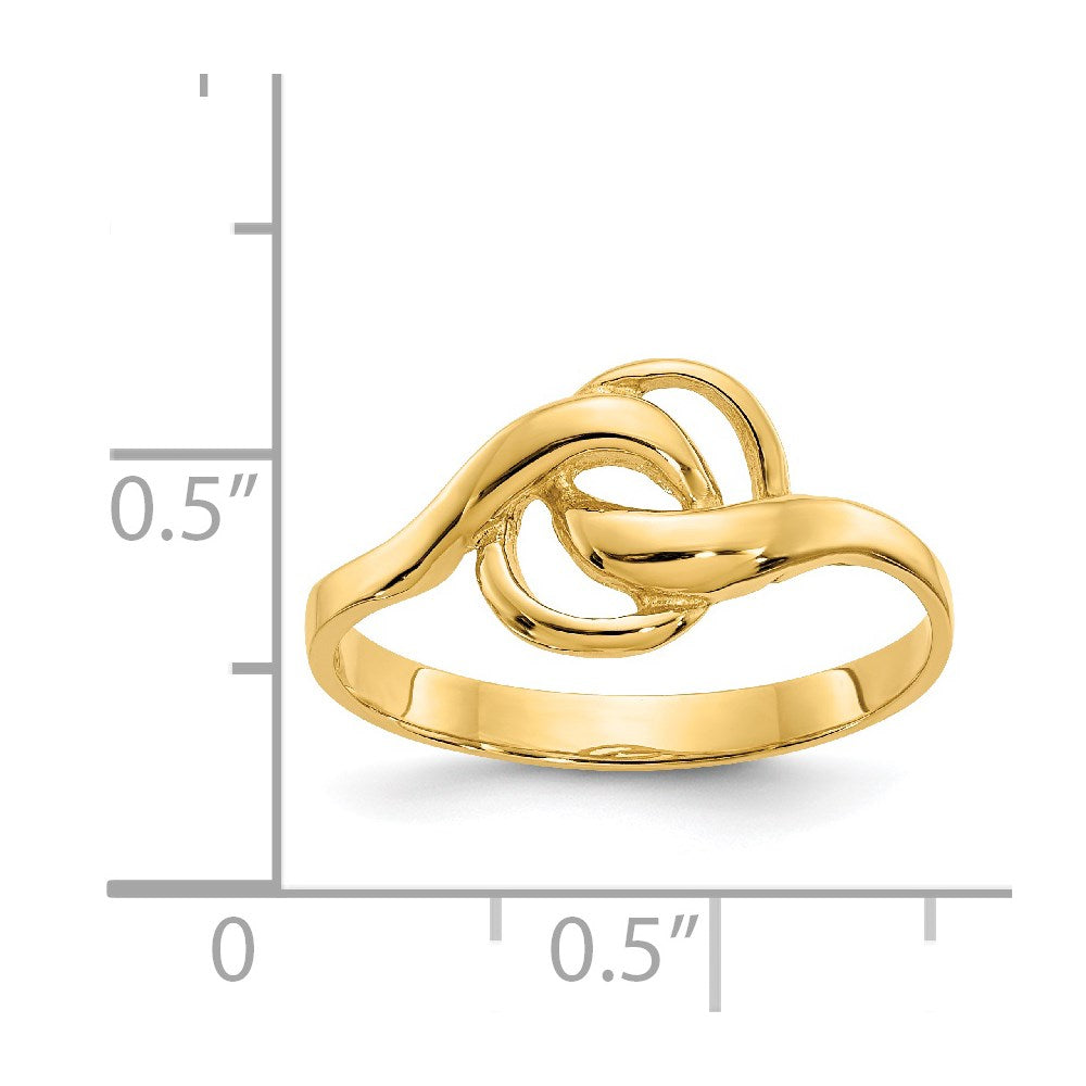 14K Gelbgold Ring in freier Form