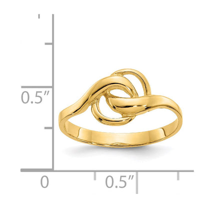 14K Gelbgold Ring in freier Form