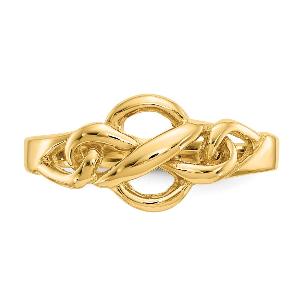 14K Gelbgold Ring in freier Knotenform