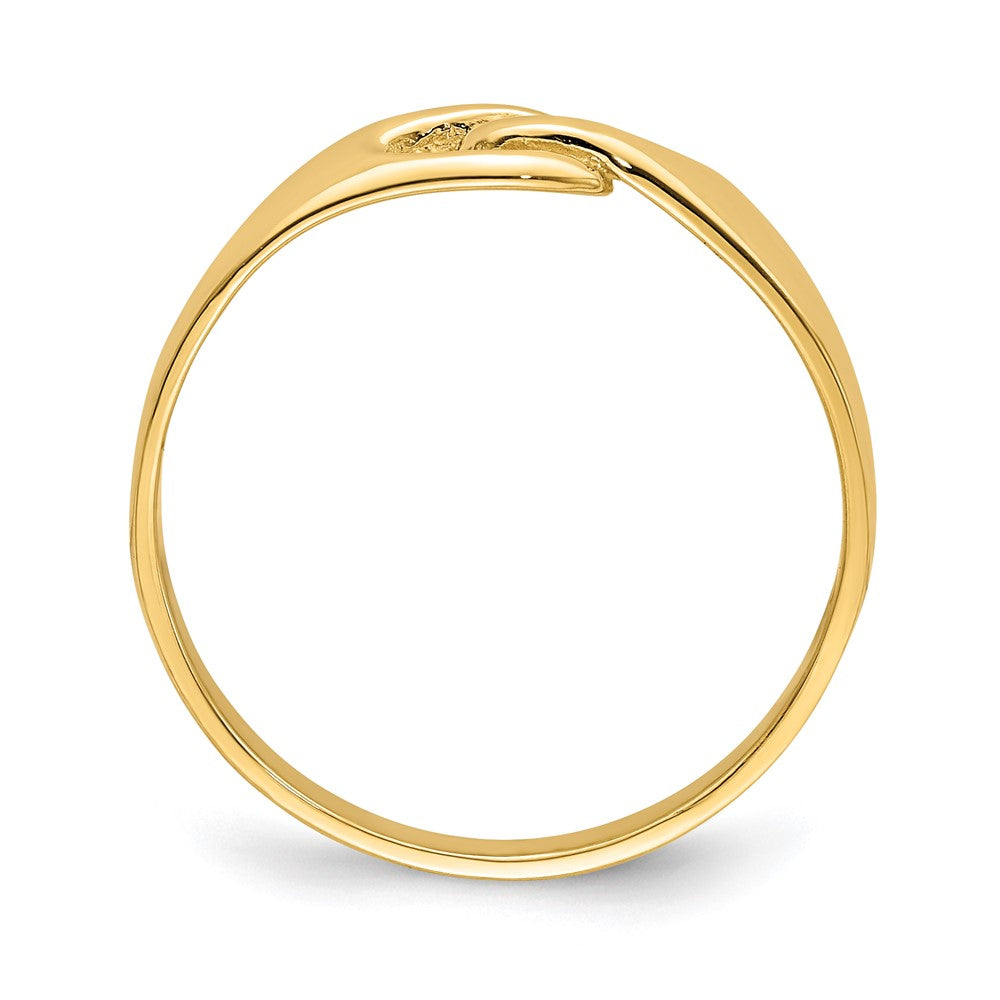 14K Gelbgold Ring in freier Knotenform