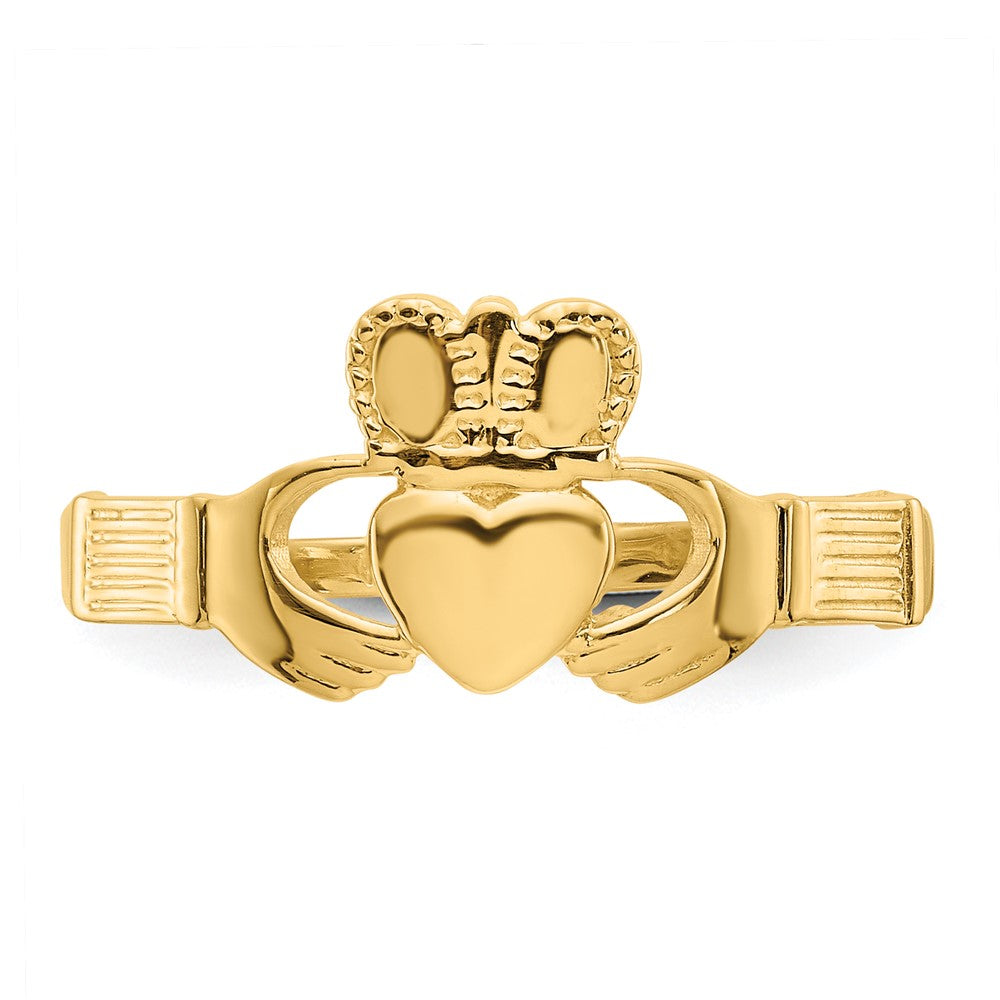14K Gelbgold Damen Claddagh-Ring