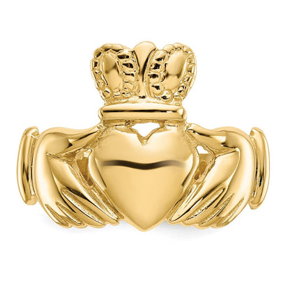 14K Gelbgold Claddagh-Ring für Herren