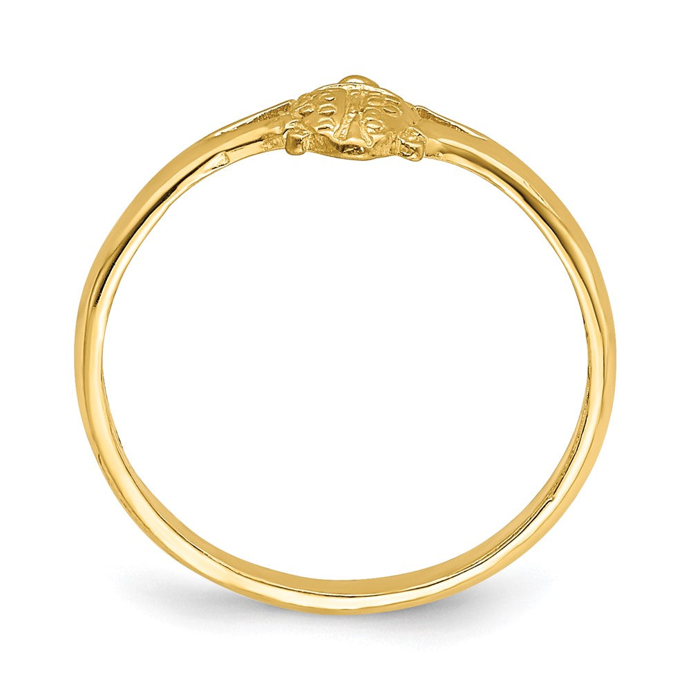 14K Gelbgold Marienkäfer Baby Ring