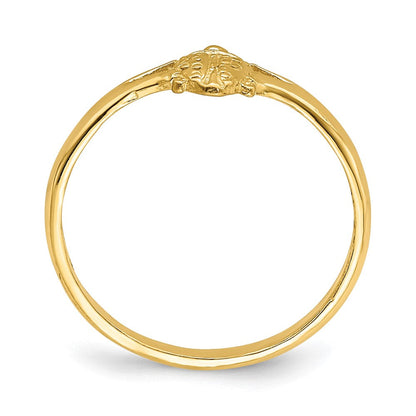 14K Gelbgold Marienkäfer Baby Ring