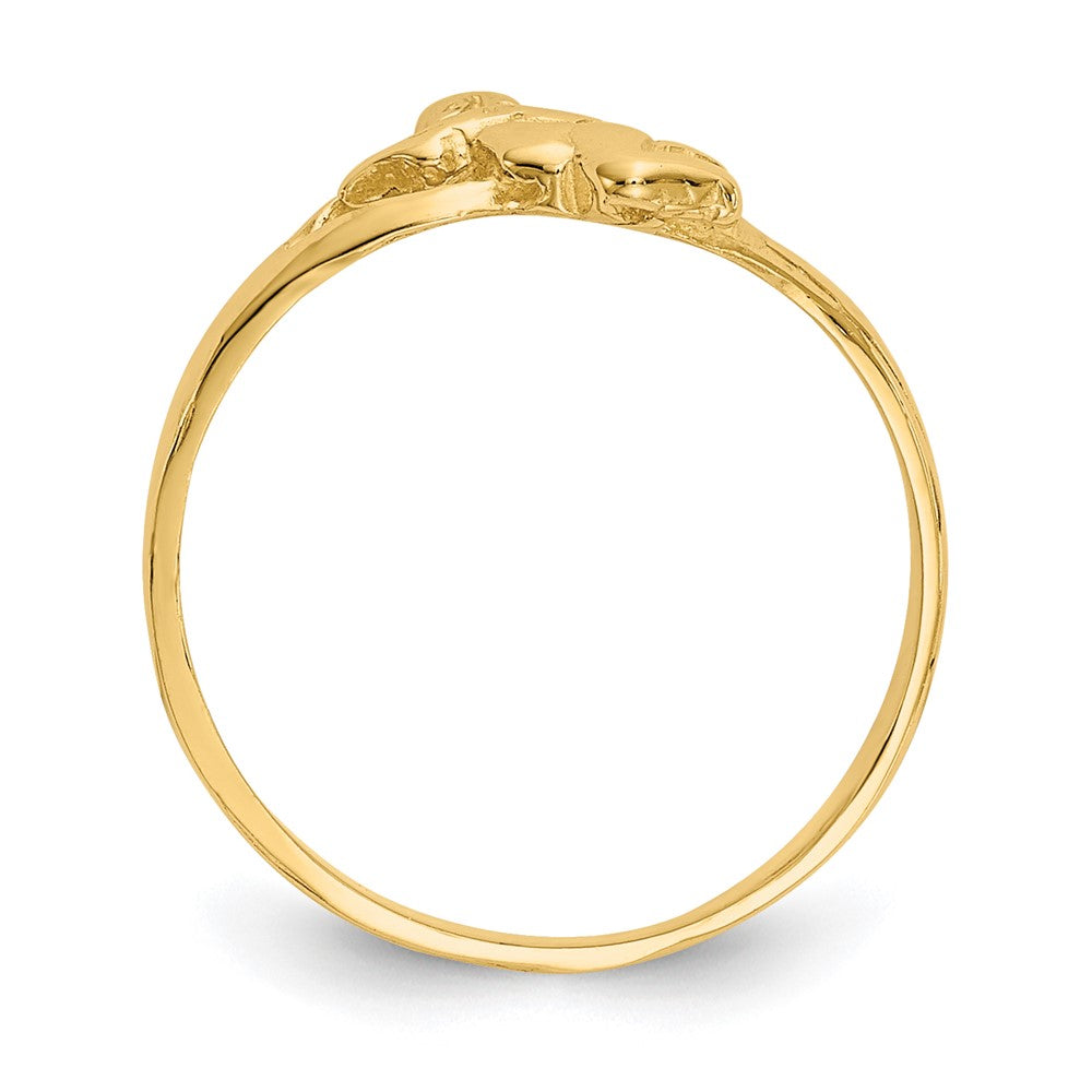 14K Gelbgold Engel Baby Ring