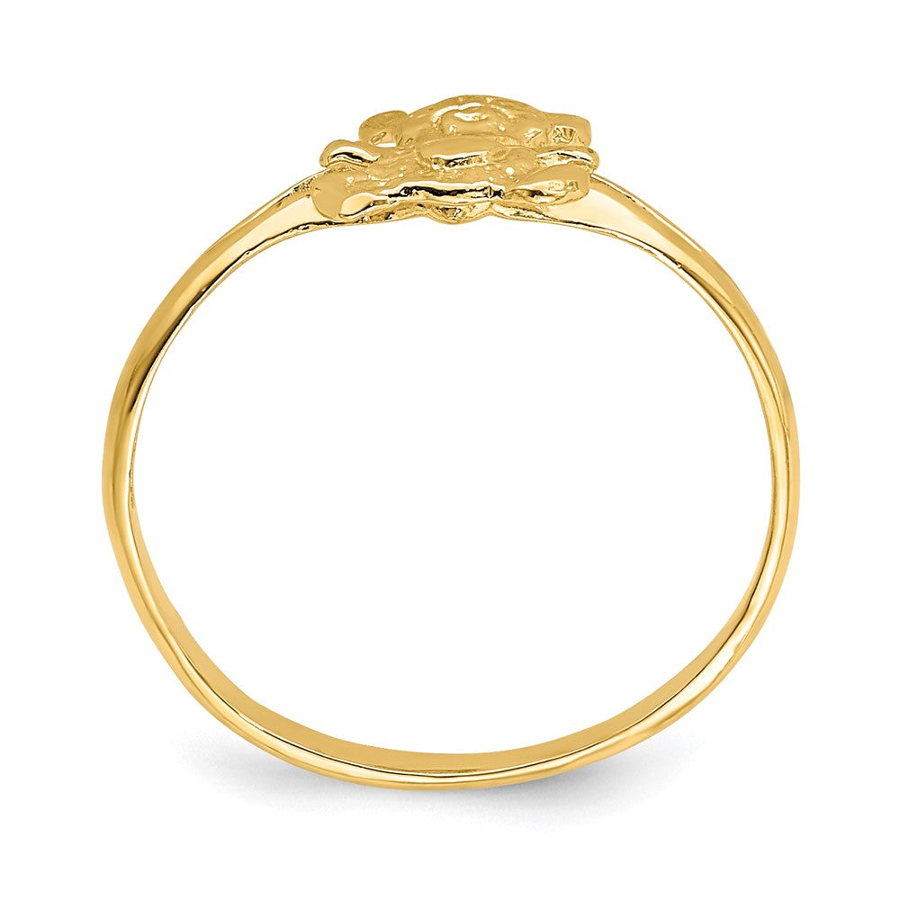 14K Gelbgold Teddy Bär Baby Ring