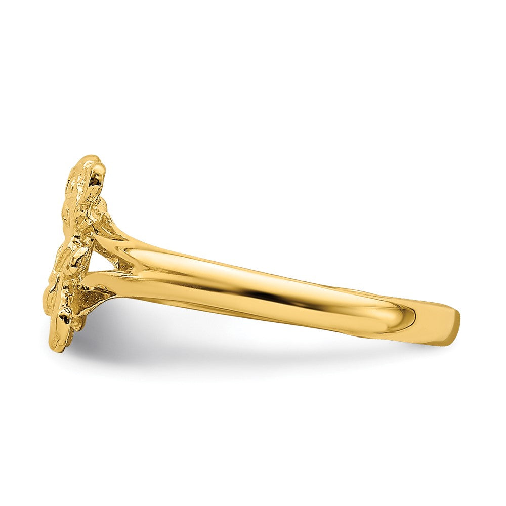 14K Gelbgold Teddy Bär Baby Ring