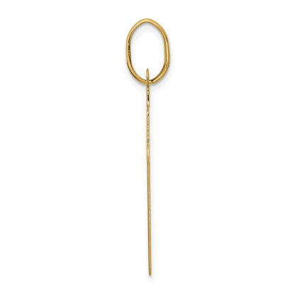 14K Gelbgold Polierter Kreuz-Charm