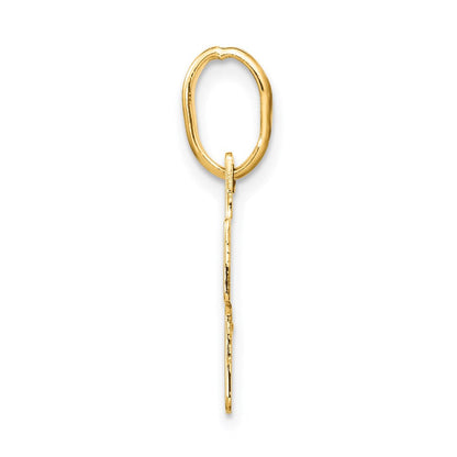 14K Gelbgold Polierter Kreuz-Charm