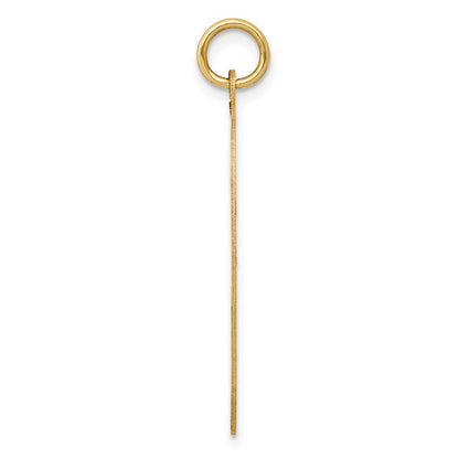 14K Gelbgold 2 Stück Herz Charm Set