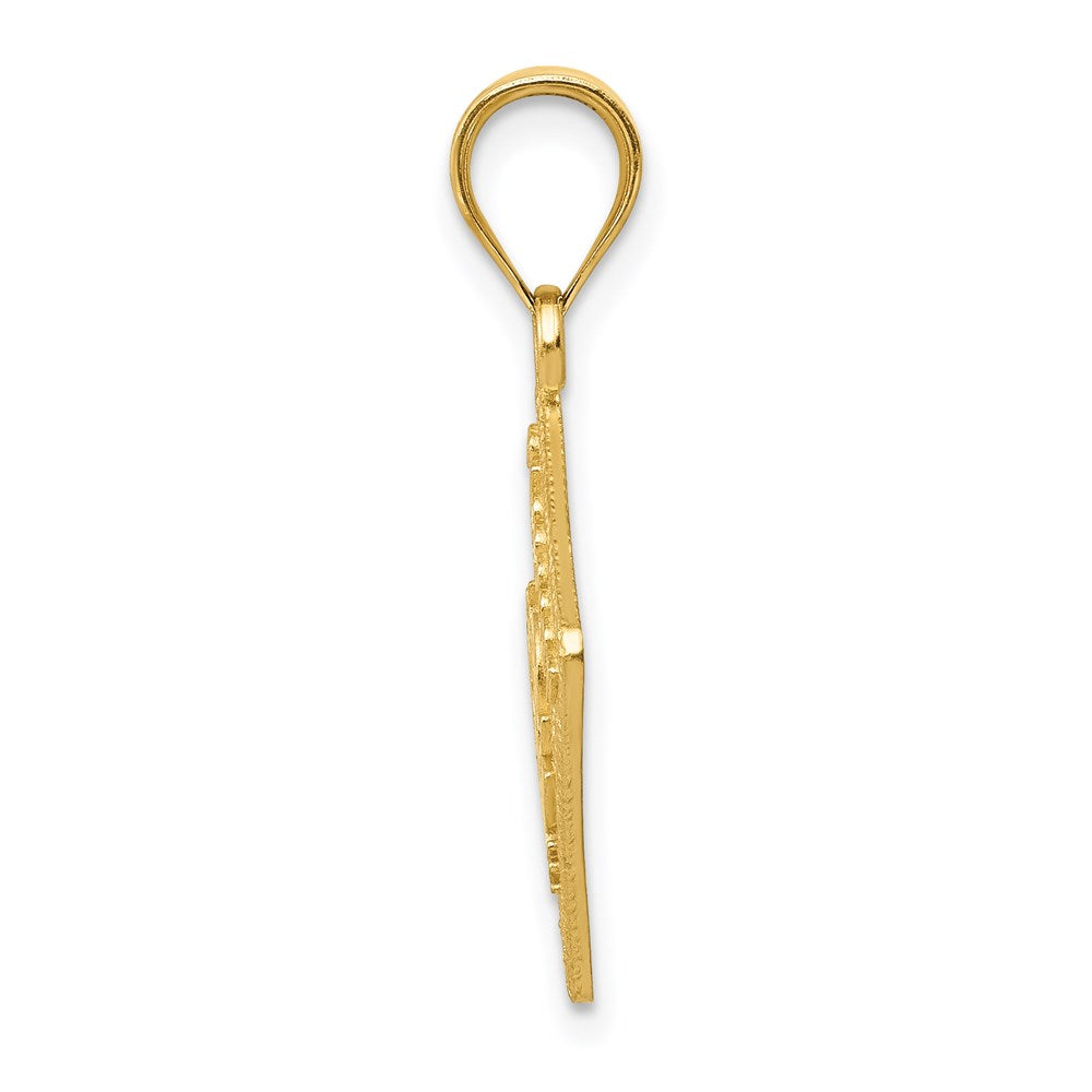 14K Gelbgold Reisepass-Charm