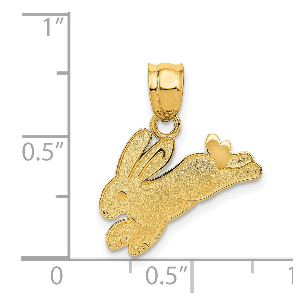 14K Gelbgold Hase Charm