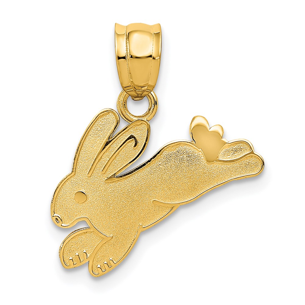 14K Gelbgold Hase Charm