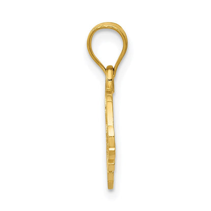 14K Gelbgold Elefant Charm