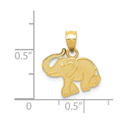 14K Gelbgold Elefant Charm