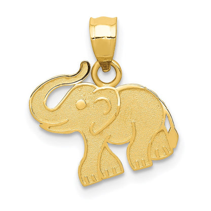 14K Gelbgold Elefant Charm