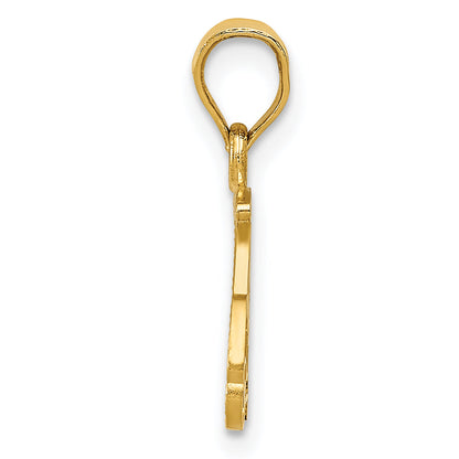 14K Gelbgold Golf Cart Charm