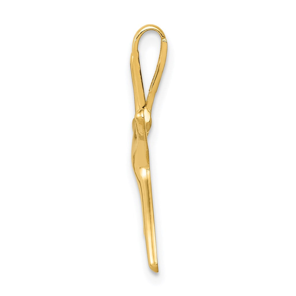 14K Gelbgold Seestern Kette Anhänger