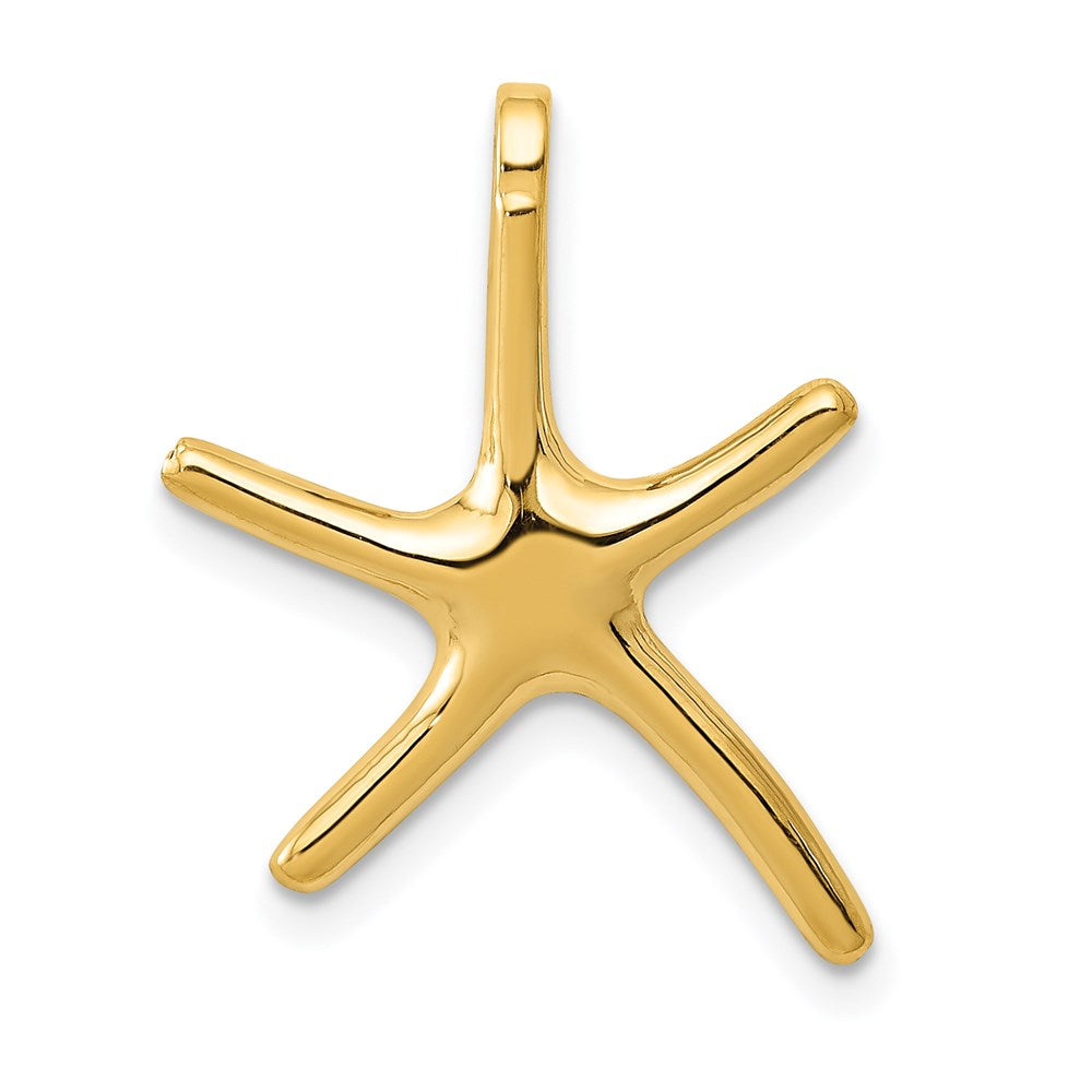 14K Gelbgold Seestern Kette Anhänger