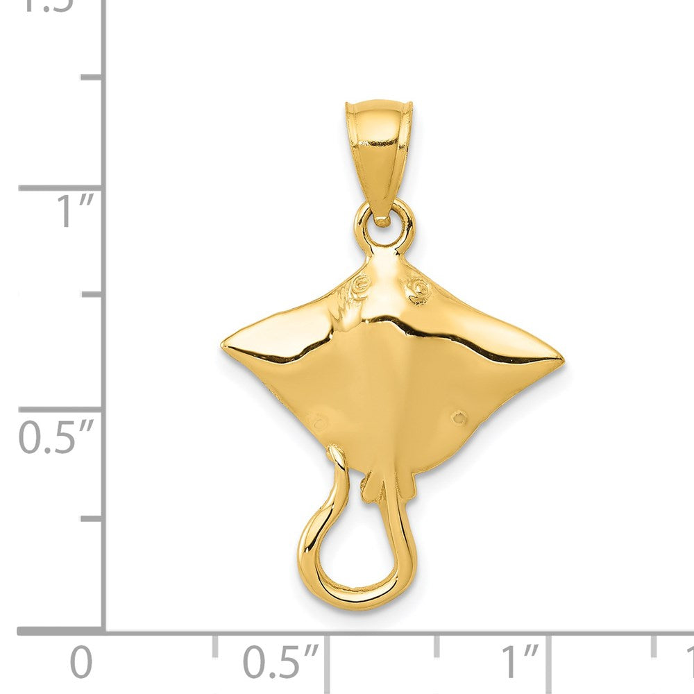 14K Gelbgold Stingray-Anhänger