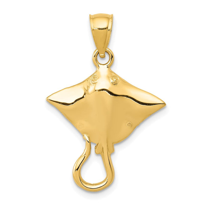 14K Gelbgold Stingray-Anhänger